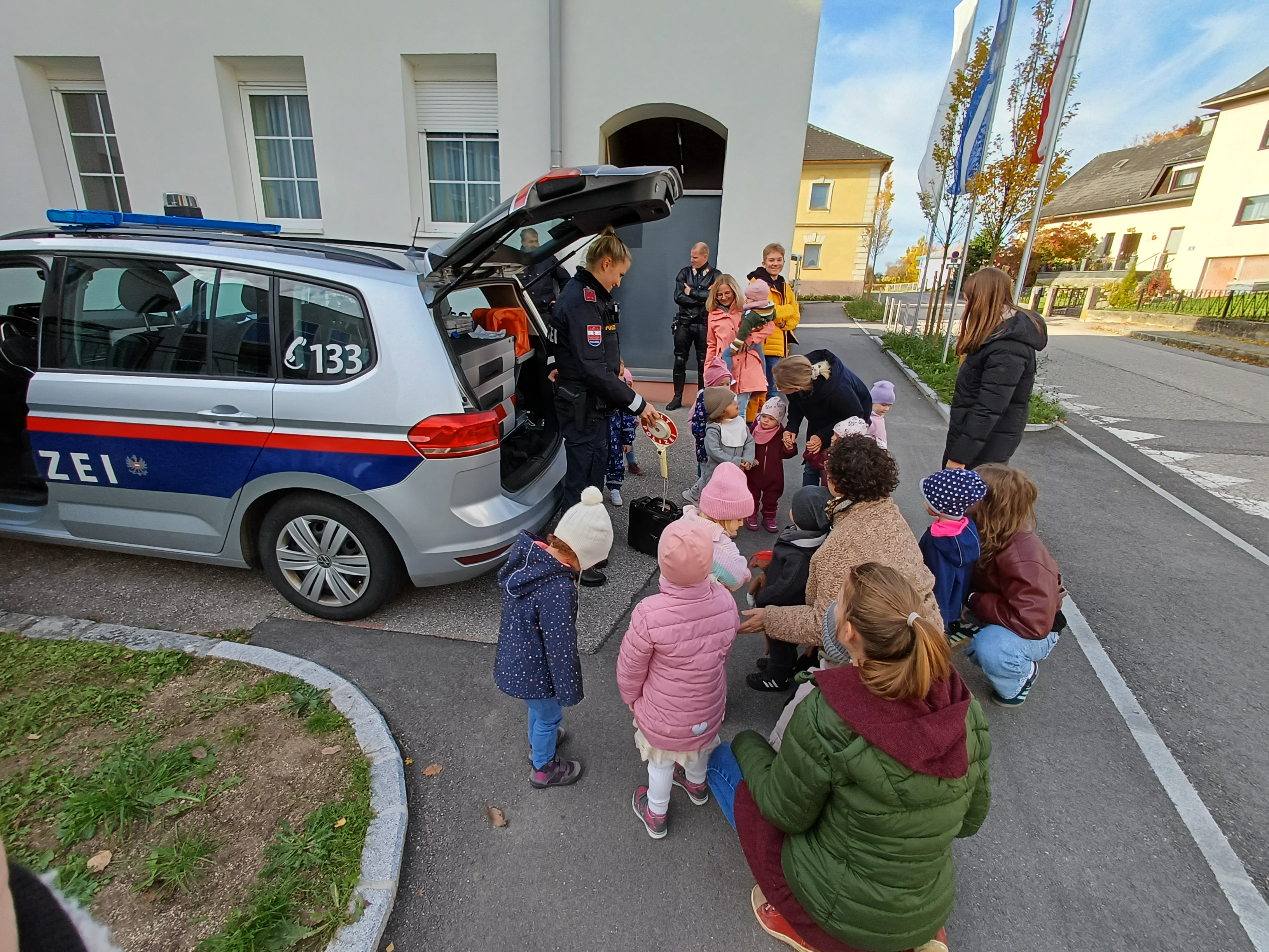 Blaulichtwoche - Besuch der Polizei