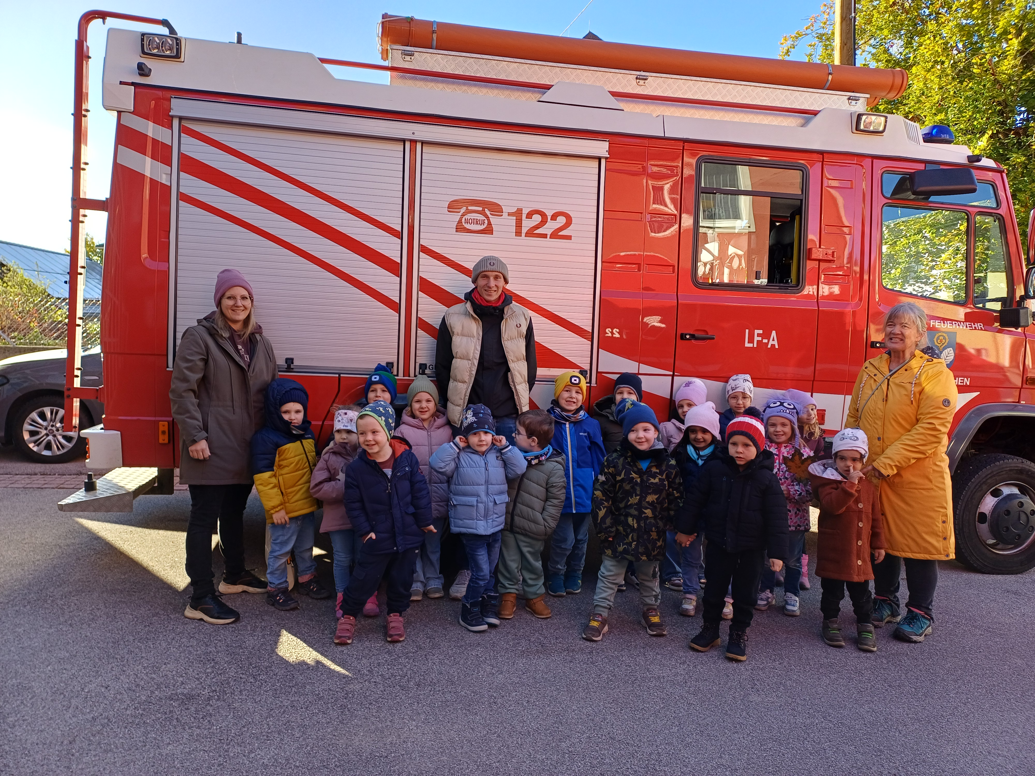 Blaulichtwoche - Besuch im Feuerwehrhaus Buchkirchen