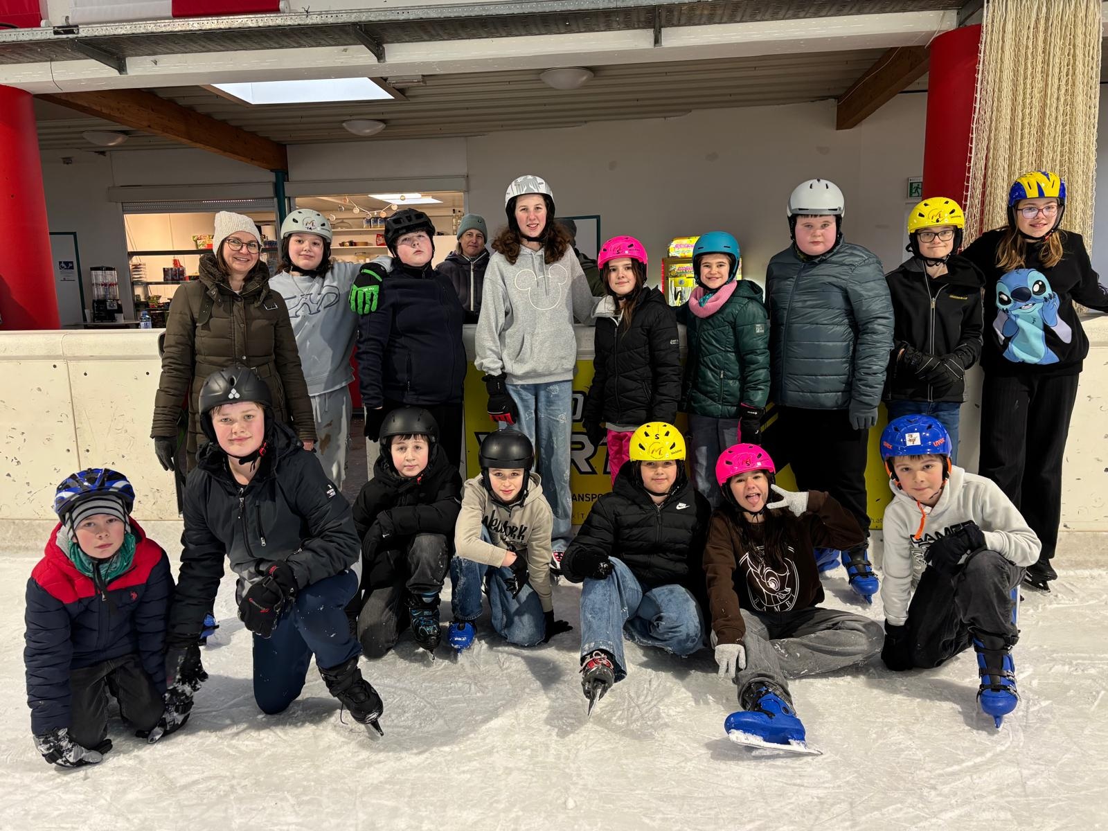 Mittelschule auf dem Eis