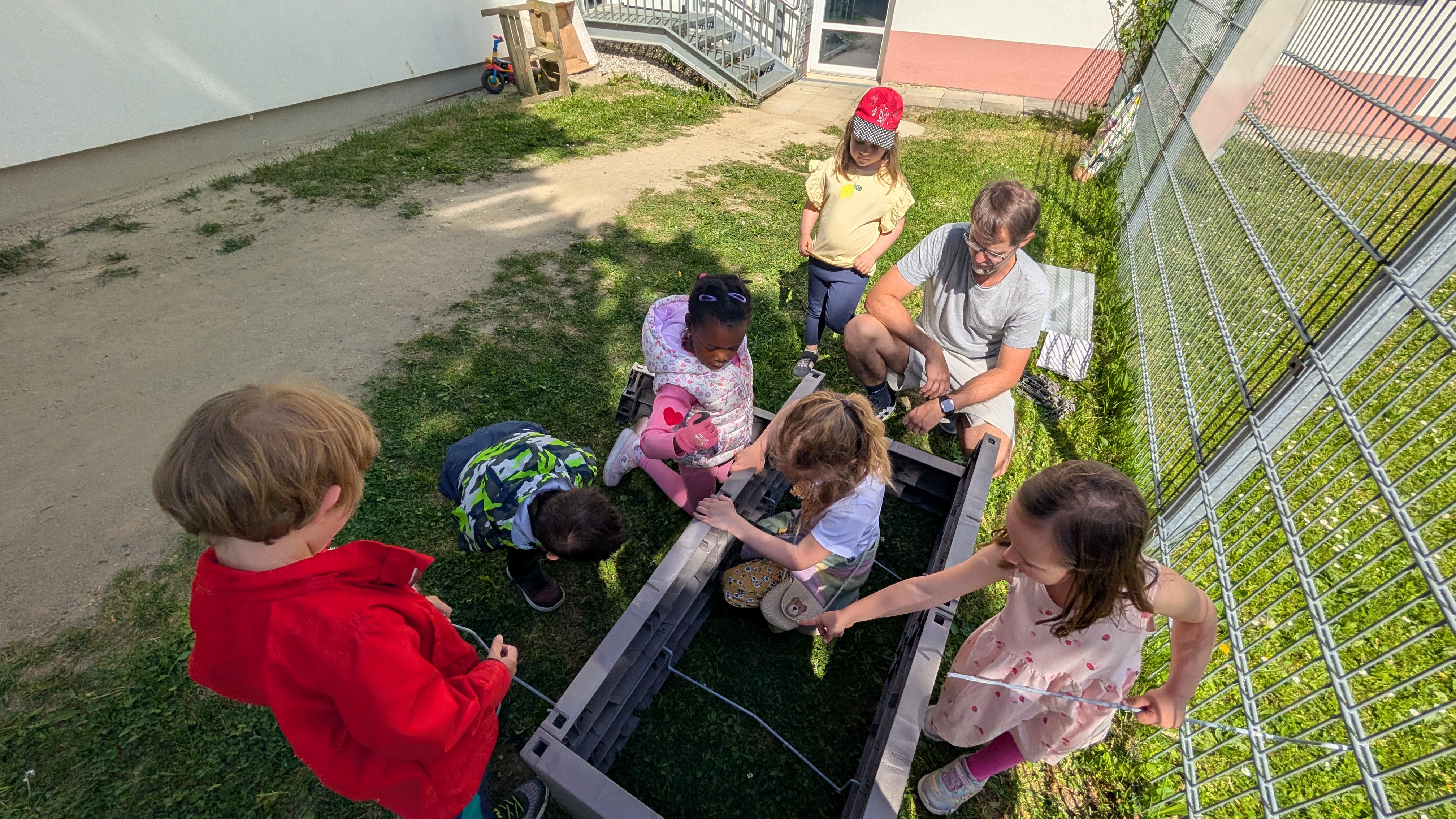 Gartenarbeit mit dem Gemüsebeet